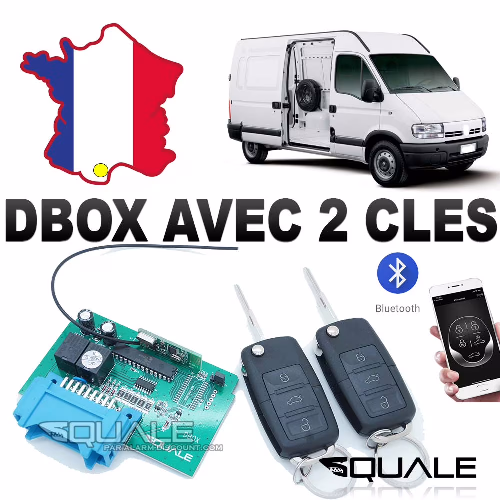 DBOX pour nissan interstar phase 1 avec 2 clés télécommandes (Anti démarrage + télécommande)