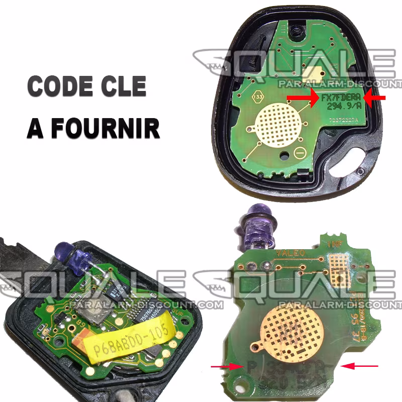 Code clé pour module squale anti démarrage safrane
