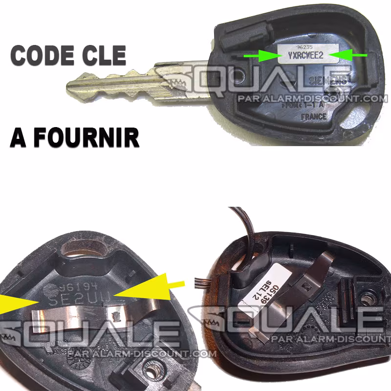 Code clé pour scenic 1 phase 1
