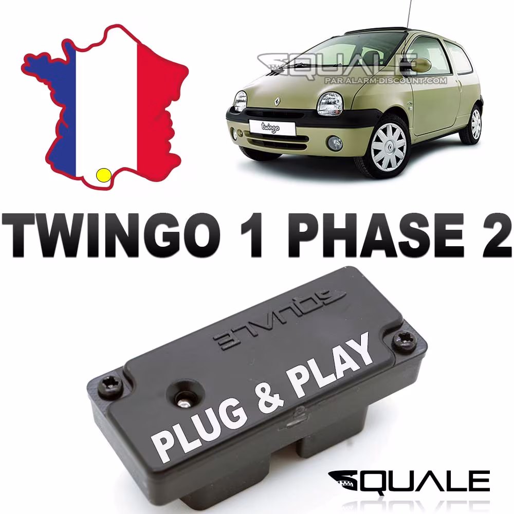 Clé de désactivation d anti démarrage RENAULT TWINGO 1 phase 2 de 1999 à 2001