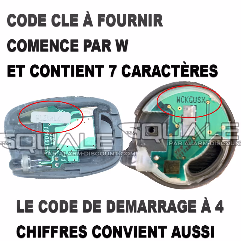 Code clé pour twingostart twingo 1 phase 1 et 2